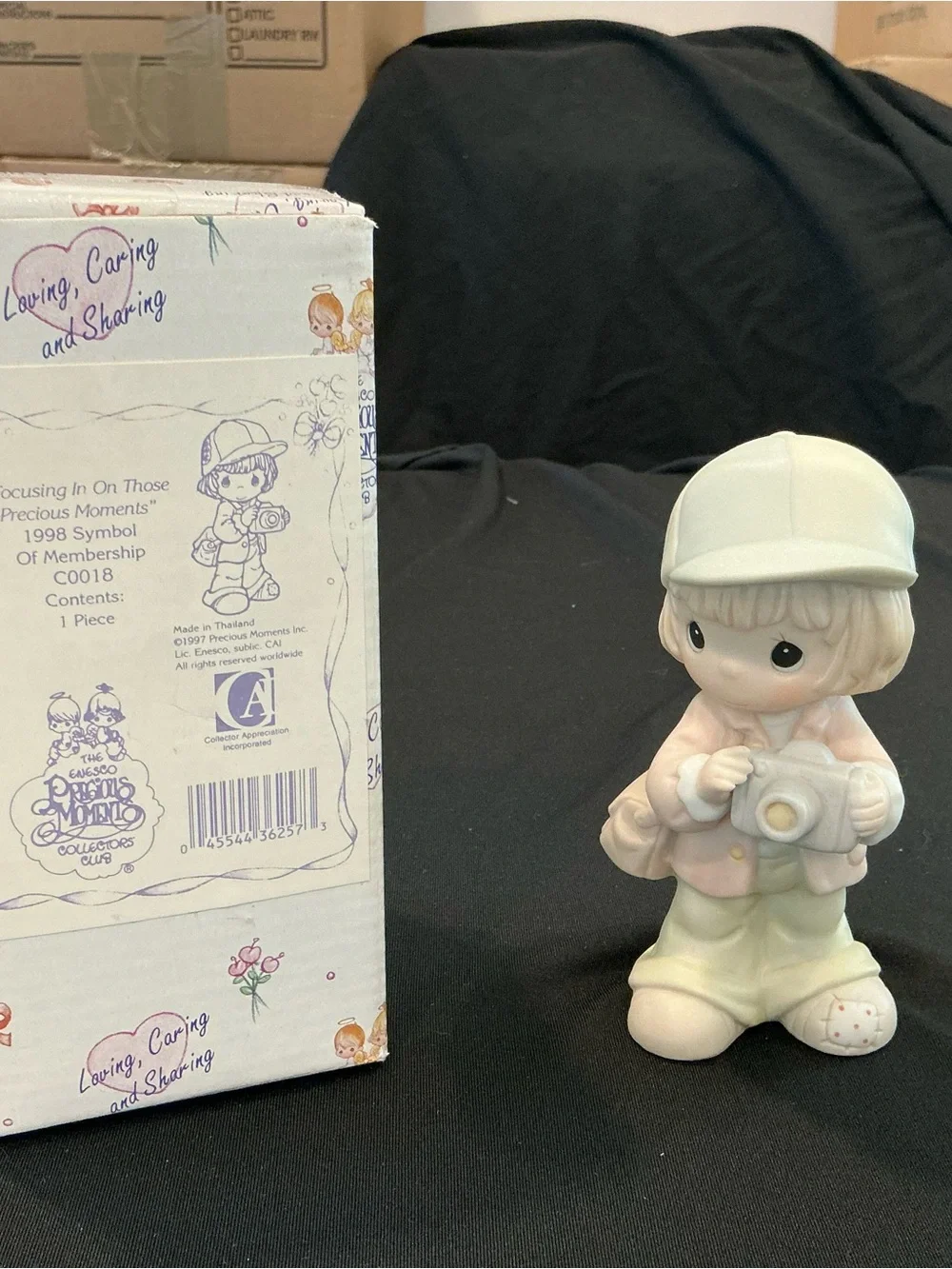 1998 - Precious Moments Boy Figurine - Focusing in on those Precious Moments